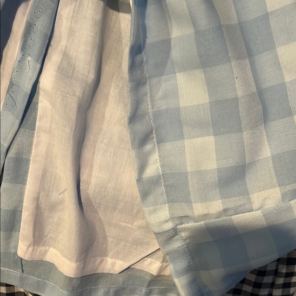 Blue gingham dress with pink detail - Picture 4 of 4